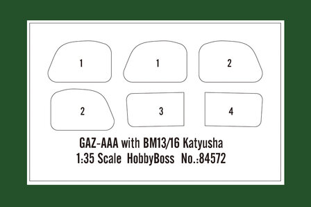 HOBBYBOSS 84572 GAZ-AAA WITH BM13/16 KATYUSHA 1/35