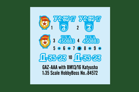 HOBBYBOSS 84572 GAZ-AAA WITH BM13/16 KATYUSHA 1/35