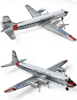 ACADEMY HOBBY MODEL KITS 12634 USAF C-118 LIFTMASTER 1/144