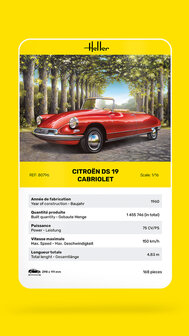 HELLER 80796 CITRO&Euml;N DS 19 CABRIOLET 1/16