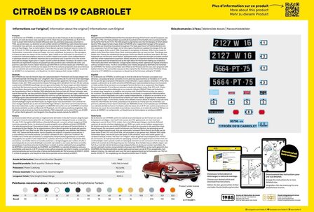 HELLER 80796 CITRO&Euml;N DS 19 CABRIOLET 1/16