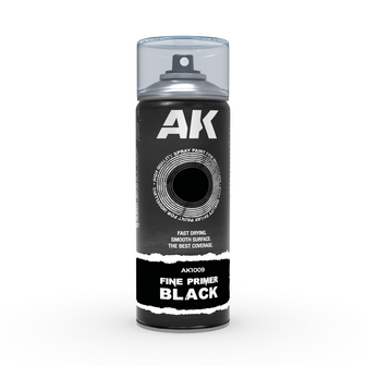 AK AK1009 FINE PRIMER BLACK 400ML