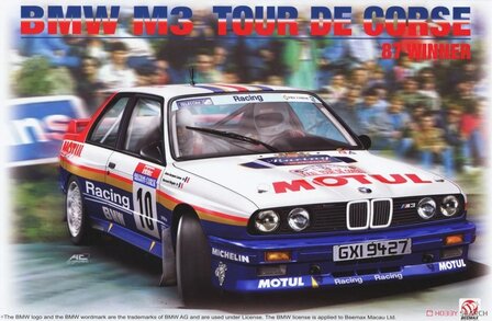 BEEMAX BX24029 BMW M3 E30 &rsquo;87 TOUR DE CORSE WINNER 1/24