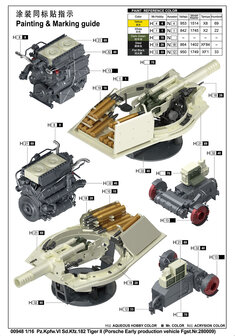 TRUMPETER 00948 PZ.KPFW.VI SD.KFZ.182 TIGER II (PORSCHE EARLY PRODUCTION VEHICLE FGST.NR.280009) 1/16