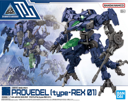 BANDAI 5065422 30 MINUTES MISSIONS PROVEDEL (TYPE-REX 01) 1/144