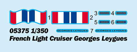 TRUMPETER 05375 FRENCH LIGHT CRUISER GERGES LEYGUES 1/350