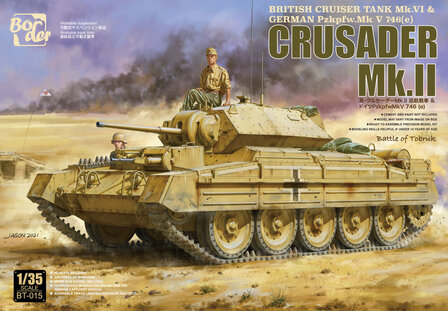 BORDER BT-015 CRUISER MK.2 BRITISH CRUISER TANK MK.6 &amp; GERMAN PZKPFW.MK V 746(E) 1/35