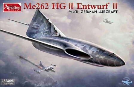 AMUSING HOBBY 48A005 ME262 HG 3 III ENTWURF III WW2 GERMAN AIRCRAFT 1/48