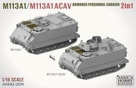 ANDY&#039;S HOBBY HEADQUARTERS AHHQ-009 M113A1/M113A1 ACAV 1/16