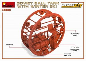 MINIART 40008 SOVIET BALL TANK WITH WINTER SKI 1/35