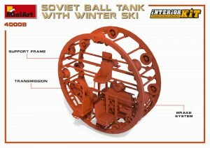MINIART 40008 SOVIET BALL TANK WITH WINTER SKI 1/35