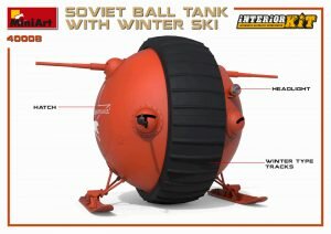 MINIART 40008 SOVIET BALL TANK WITH WINTER SKI 1/35