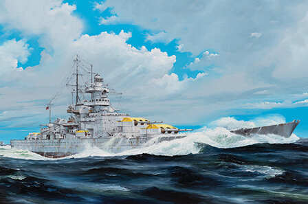 TRUMPETER 03714 GERMAN GNEISENAU BATTLESHIP 1/200 