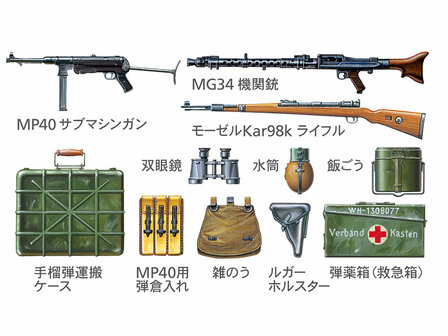 TAMIYA 35371 WWII GERMAN INFANTRY SET (MID) 1/35 