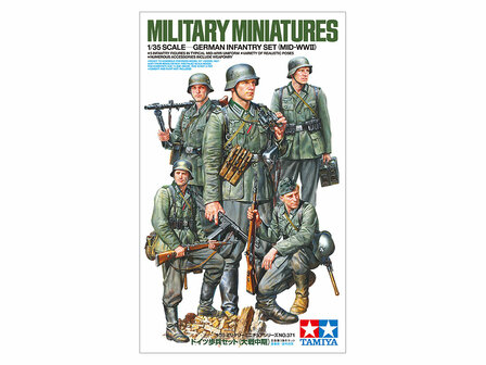TAMIYA 35371 WWII GERMAN INFANTRY SET (MID) 1/35 