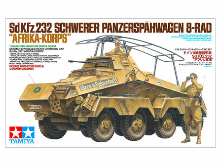 TAMIYA 35297 sd.Kfz 232 AFRIKA-KORPS SCHWERER PANZERSSPAHWAGEN 8-RAD 1/35 