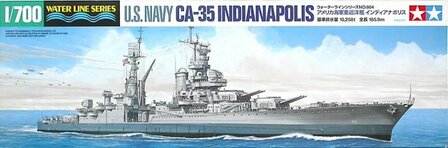 TAMIYA 31804 U.S. NAVY CA-35 INDIANAPOLIS  1/700