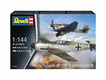 REVELL 03770 MESSERSCHMITT BF109E &amp; JUNKERS JU87B 1/144
