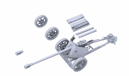 DAS WERK 16020 WWII GERMAN 7,5cm PAK 40 (MID/LATE) 1/16 
