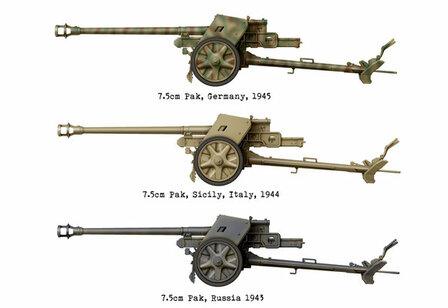 DAS WERK 16020 WWII GERMAN 7,5cm PAK 40 (MID/LATE) 1/16 