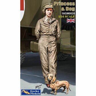 GECKO MODELS 16GM0020 BRITISH PRINCESS &amp; DOG 1/16 