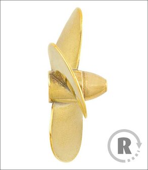 RABOESCH 156-01 BRASS PROPELLER D-30-R-3BL-M4 (VE1)