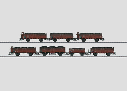 MARKLIN 46026 SET GOEDERENWAGONS (7 KOLENWAGENS) H0