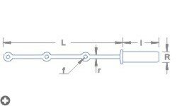RB MODEL 083/403 RELING MESSING&nbsp;STANG L40.0 (VE 10)