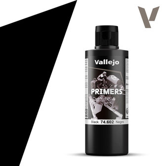VALLEJO 74602 PRIMER ZWART 200ML