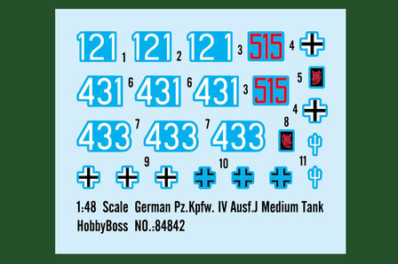 HOBBY BOSS 84842 GERMAN PZ.KPFW. IV AUSF.J MEDIUM TANK 1/48