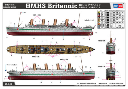HOBBYBOSS 83422 HMHS BRITANNIC 1/700