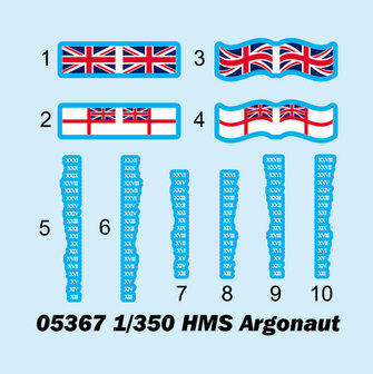 TRUMPETER 05367 HMS ARGONAUT 1/350