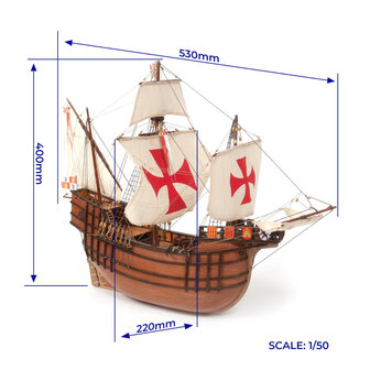 OCCRE 12010 SPAANSE SCHIP SANTA MARIA 1/50