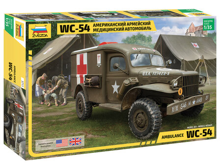 ZVEZDA 3711 AMBULANCE WC-54 1/35