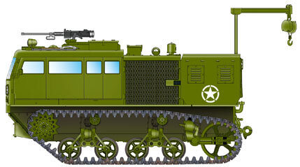 HOBBY BOSS 82408 M4 HIGH SPEED TRACTOR (155MM/8-IN./240MM) 1/35
