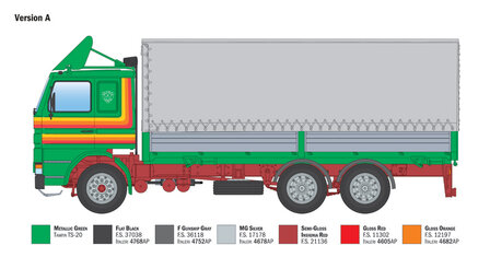 ITALERI 90762 SCANIA 142H 6X2 CANVAS 1/24