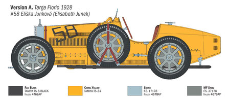 ITALERI 4716 BUGATTI TYPE 35B TARGA FLORIO 1928/MONACO GP 1930 1/12