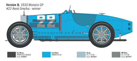ITALERI 4716 BUGATTI TYPE 35B TARGA FLORIO 1928/MONACO GP 1930 1/12