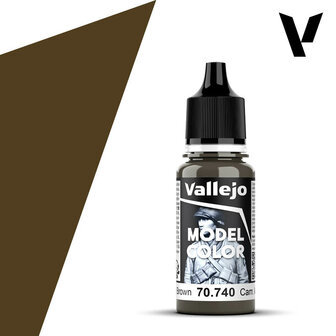 VALLLEJO 70740 MODEL COLOR CAMOUFLAGE MIDDLE BROWN (117)
