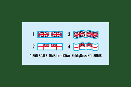 HOBBY BOSS 86518 BRITISH HMS LORD CLIVE 1/350  