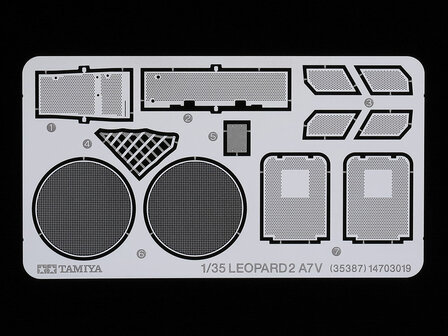 TAMIYA 35387 GERMAN MAIN BATTLE TANK KPZ LEOPARD 2 A7V 1/35