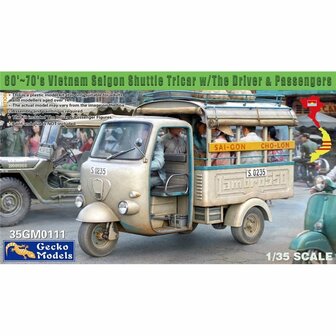 GECKO MODELS 35GM0111 60-70&#039;s SAIGON SHUTTLE MOTOR TRICYCLE 1/35 