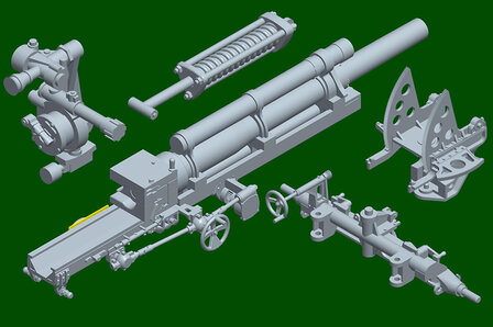I LOVE KIT 63567 USA TRUCK CCKW-352 MACHINE GUN w. M2A1 105mm Howitzer 1/35