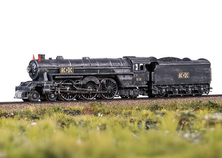 MARKLIN 39966 AC/DC STOOMLOCOMOTIEF MET SLEEPTENDER "BLACK ICE" H0