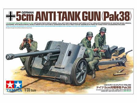 TAMIYA 35392 GERMAN 5CM ANTI-TANK GUN (PAK38) 1/35
