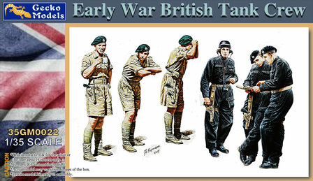 GECKO MODELS 35GM0022 EARLY WAR BRITISH TANK CREW 1/35