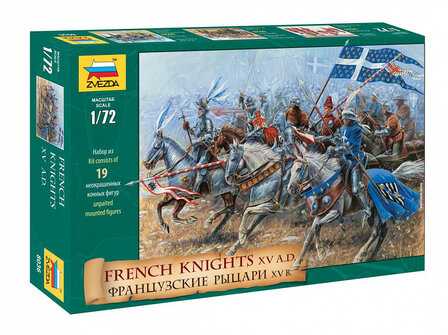 ZVEZDA 8036 FRENCH KNIGHTS XV A.D. 1/72