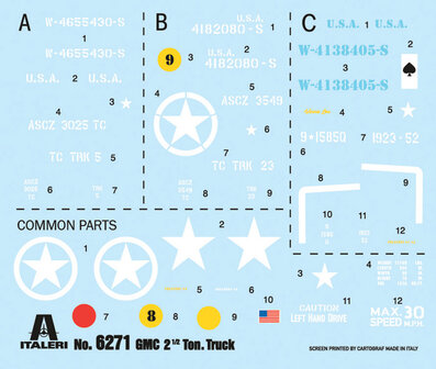 ITALERI 6271 WWII U.S. GMC 2 1/2 T 6X6 TRUCK 1/35   
