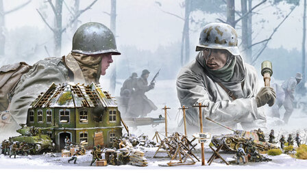 ITALERI 6186 WWII 80 YEARS BATTLE FIELD BASTOGNE SIEGE 1/72