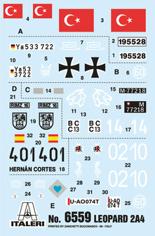 ITALERI 6559 GERMAN TANK (LEOPARD 2A4) 1/35